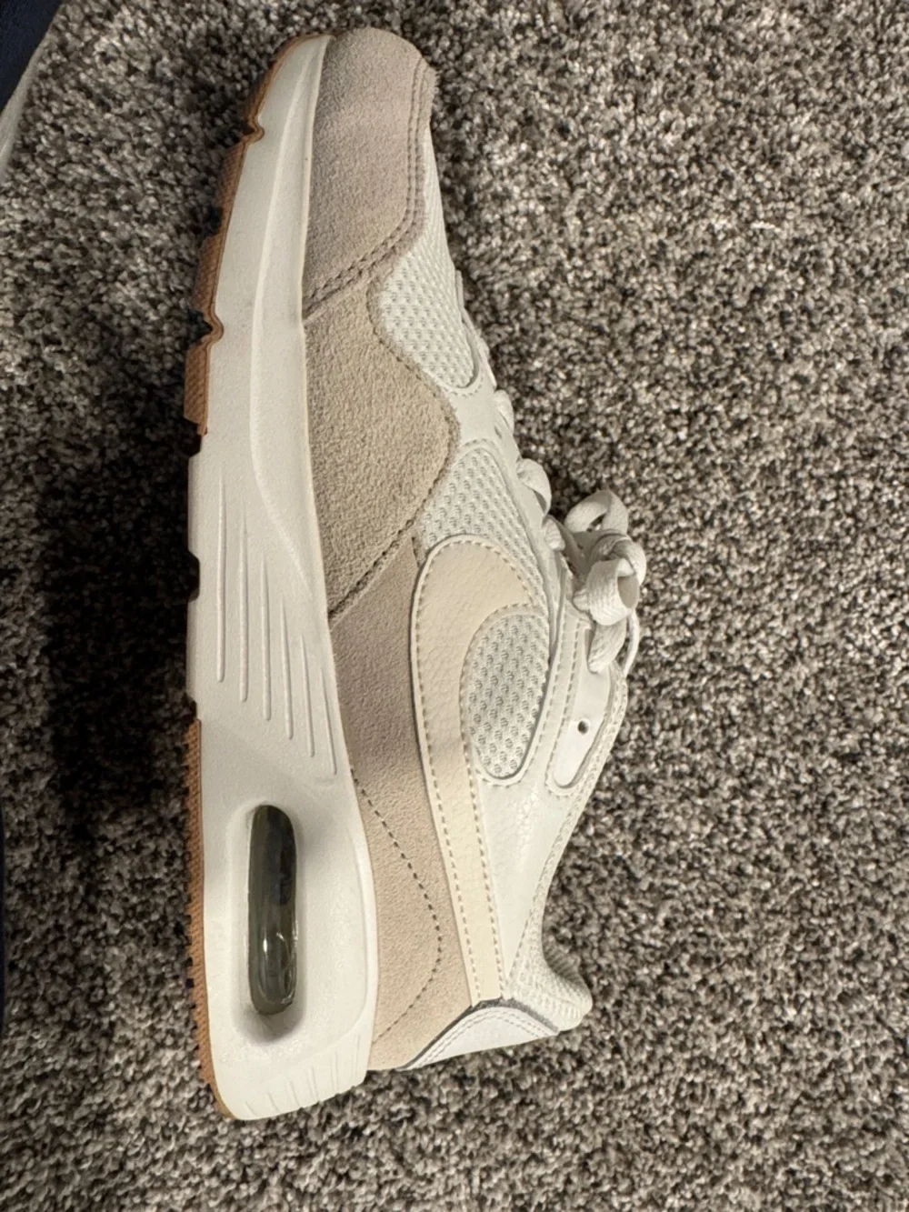 Tan/White Womens Nike Air Max Sneakers - Picture 2 of 4